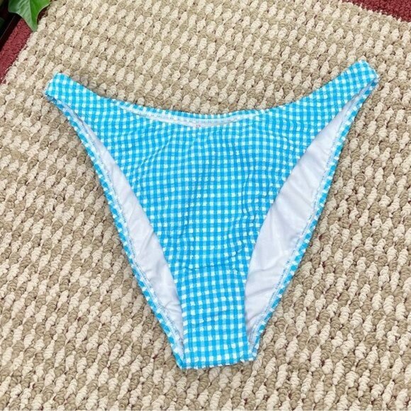 New Lilly Pulitzer Aelin Bikini Set Top & High-Cut Bikini Bottom Turquoise 12 - Picture 12 of 16